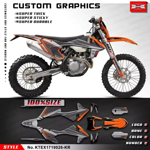 MX デカールステッカーグラフィックキット EXC XCW 150 250 300 350 450 500 2017 2018 2019用 MX Decal Sticker Graphics Kit for EXC XCW 150 250 300 350 450 500 2017 2018 2019 【並行輸入品】