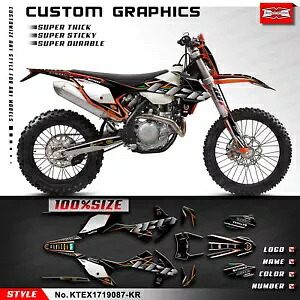 モトクロスビニールグラフィックデカール EXC XCW 2017 2018 2019 防水ステッカー Motocross Vinyl Graphics Decal for EXC XCW 2017 2018 2019 Waterproof Sticker 【並行輸入品】