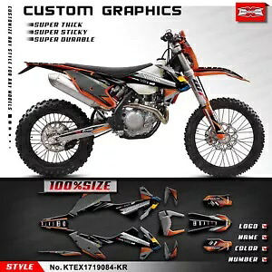 モトクロスビニールステッカーグラフィック EXC XCW 2017 2018 2019 防水デカール Motocross Vinyl Sticker Graphics for EXC XCW 2017 2018 2019 Waterproof Decal 【並行輸入品】