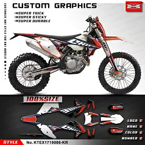 モトクロスビニールデカールグラフィックス EXC XCW 2017 2018 2019 防水ステッカー Motocross Vinyl Decal Graphics for EXC XCW 2017 2018 2019 Waterproof Sticker 【並行輸入品】