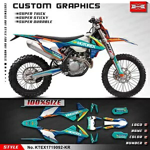 モトクロス コンプリートカスタムグラフィックスデカールステッカーキット EXC XCW 2017 2018 2019用 Motocross Complete Custom Graphics Decal Sticker Kit for EXC XCW 2017 2018 2019 【並行輸入品】