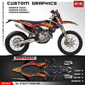 ダートバイクグラフィックスデカール EXC XCW 150 250 300 350 450 500 2017 2018 2019 MX用 Dirt Bike Graphics Decal for EXC XCW 150 250 300 350 450 500 2017 2018 2019 MX 【並行輸入品】