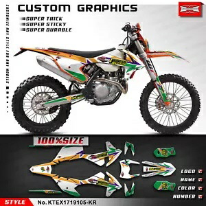 ダートバイク完全なデカールステッカーキット EXC XCW 2017 2018 2019 カスタムグラフィックス用 Dirt Bike Complete Decal Sticker Kit for EXC XCW 2017 2018 2019 Custom Graphics 【並行輸入品】