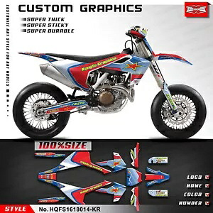 オートバイデカールスキングラフィックススーパーモト FS 450 FS450 2016 2017 2018 Motorcycle Decals Skin Graphics for Supermoto FS 450 FS450 2016 2017 2018 【並行輸入品】