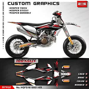 オートバイステッカー粘着デカールスーパーモト FS 450 FS450 2016 2017 2018 Motorcycle Stickers Adhesive Decals for Supermoto FS 450 FS450 2016 2017 2018 【並行輸入品】