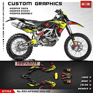 レーシング グラフィック粘着ステッカー アプリリア RXV 450 550 2006-2013 非コーティング用 Racing Graphics Adhesive Sticker for Aprilia RXV 450 550 2006-2013 Non Coating 【並行輸入品】