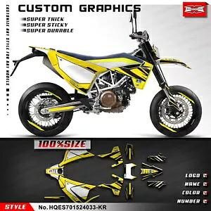 オートバイグラフィックステッカーシート Enduro Supermoto 701 SM 2015-2024 イエロー Motorcycle Graphics Sticker Sheet for Enduro Supermoto 701 SM 2015-2024 Yellow 【並行輸入品】 58,080円