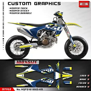 オートバイステッカービニールデカールスーパーモト FS 450 FS450 2016 2017 2018 Motorcycle Stickers Vinyl Decal for Supermoto FS 450 FS450 2016 2017 2018 【並行輸入品】