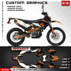 690 SMC-R Enduro R 2012-2018 MX 用の完全なカスタム ステッカー デカール グラフィック キット Complete Custom Sticker Decal Graphics Kit for 690 SMC-R Enduro R 2012-2018 MX 【並行輸入品】