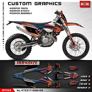 ダートバイクカスタムビニールデカールグラフィックキット EXC XCW 2017 2018 2019 MX ステッカー Dirt Bike Custom Vinyl Decal Graphics Kit for EXC XCW 2017 2018 2019 MX Sticker 【並行輸入品】