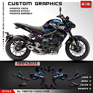オートバイグラフィックスラップデザイン ヤマハ MT09 FZ09 2017 2018 2019 2020用 Motorcycle Graphics Wrap Design for Yamaha MT09 FZ09 2017 2018 2019 2020 【並行輸入品】｜カスタムパーツ WORLD倉庫