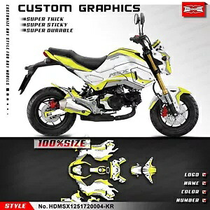 Pocket Bike グラフィックス UV 耐性ビニール Grom & MSX 125 2017 2018 2019 2020 用 Pocket Bike Graphics UV-resistant Vinyl for Grom & MSX 125 2017 2018 2019 2020 【並行輸入品】｜カスタムパーツ WORLD倉庫