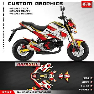 ポケットバイク グラフィックスキット 粘着デカールキット Grom & MSX 125 2017-2020 DIY用 Pocket bike Graphics Kit Adhesive Decals Kit for Grom & MSX 125 2017-2020 DIY 【並行輸入品】|カスタムパーツ WORLD倉庫