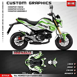 ポケットバイク フルカスタムステッカー デカール グラフィックキット グロム & MSX 125 2017-2020用 Pocket bike Full Custom Sticker Decal Graphics Kit for Grom & MSX 125 2017-2020 【並行輸入品】｜カスタムパーツ WORLD倉庫