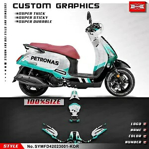 オートバイフルステッカーデカールグラフィックキット SYM FIDDLE4 2020 2021 2022 2023用 Motorcycle Full Sticker Decal Graphics Kit for SYM FIDDLE4 2020 2021 2022 2023 【並行輸入品】