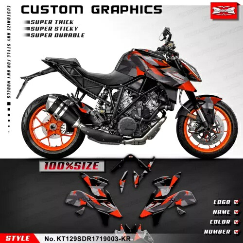 バイクカスタムビニールステッカーグラフィックキット 1290 Super R 2017 2018 2019用 Motorbike Custom Vinyl Sticker Graphics Kit for 1290 Super R 2017 2018 2019 【並行輸入品】|カスタムパーツ WORLD倉庫