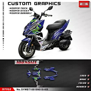 オートバイグラフィックビニールデカールキット SYM DRG BT 158 2019 2020用 Motorcycle Graphics Vinyl Decal Kit for SYM DRG BT 158 2019 2020 【並行輸入品】