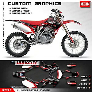 オートバイグラフィックラップステッカー CRF450X CRF 450 X 2005-2018 スタイル変更 Motorcycle Graphics Wrap Sticker for CRF450X CRF 450 X 2005-2018 Restyled 【並行輸入品】