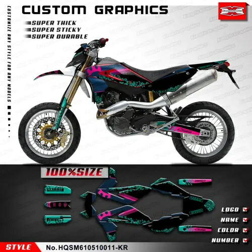 レーシンググラフィックダートバイクステッカー SM 610 SM610 2005 2006 2007 2008 2009 2010 Racing Graphics Dirt Bike Sticker for SM 610 SM610 2005 2006 2007 2008 2009 2010 【並行輸入品】|カスタムパーツ WORLD倉庫