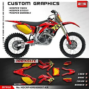 オートバイステッカー粘着デカールプラスチックキット CRF450R 2005 2006 2007 2008 Motorcycle Stickers Adhesive Decals Plastic Kit for CRF450R 2005 2006 2007 2008 【並行輸入品】｜カスタムパーツ WORLD倉庫