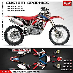 オートバイグラフィックステッカーシート CRF450X CRF 450 X 2005-2018 改修 Motorcycle Graphics Sticker Sheet for CRF450X CRF 450 X 2005-2018 Refurbishing 【並行輸入品】