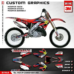 レーシンググラフィックスオートバイデカールキット CR125 CR250 CR 125 CR 250 2000 2001用 Racing Graphics Motorcycle Decals Kit for CR125 CR250 CR 125 CR 250 2000 2001 【並行輸入品】｜カスタムパーツ WORLD倉庫