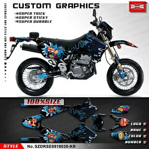 レーシング グラフィック デカール ステッカー キット スズキ DRZ400 SM DRZ400SM 装飾用 Racing Graphics Decals Stickers Kit for Suzuki DRZ400 SM DRZ400SM Decorative 【並行輸入品】