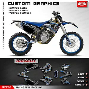オートバイグラフィックステッカーシート Husaberg FE 390 450 570 570s 2009-2012 Motorcycle Graphics Sticker Sheet for Husaberg FE 390 450 570 570s 2009-2012 【並行輸入品】｜カスタムパーツ WORLD倉庫