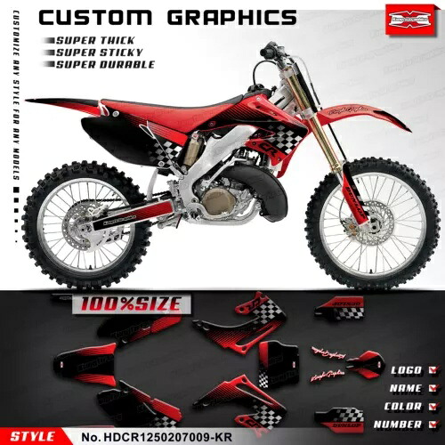 グラフィックステッカーキット CR125 CR250 2002 2003 2004 2005 2006 2007 アクセサリー Graphics Sticker Kit for CR125 CR250 2002 2003 2004 2005 2006 2007 Accessories 【並行輸入品】|カスタムパーツ WORLD倉庫