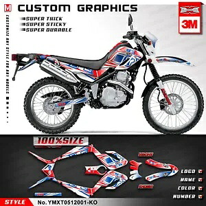 MX フルビニールステッカー デカール グラフィックキット ヤマハ カモシカ XT 250 XT250 2005-2020用 MX Full Vinyl Sticker Decal Graphics Kit for Yamaha Serow XT 250 XT250 2005-2020 【並行輸入品】|カスタムパーツ WORLD倉庫