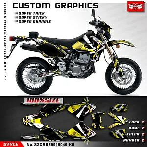 オートバイデカール光沢ラミネートキットスズキ DRZ400 SM DRZ400SM DRZ400E Motorcycle Decals Glossy Laminate Kit for Suzuki DRZ400 SM DRZ400SM DRZ400E 【並行輸入品】