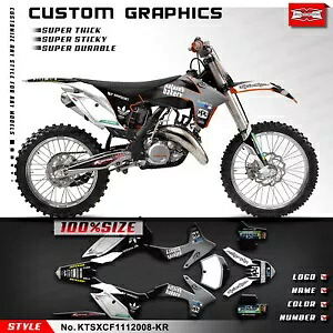 モトクロス フルカスタム ステッカー グラフィック キット SX SXF XC XCF 2011 2012 MX用 Motocross Full Custom Sticker Graphics Kit for SX SXF XC XCF 2011 2012 MX 【並行輸入品】|カスタムパーツ WORLD倉庫
