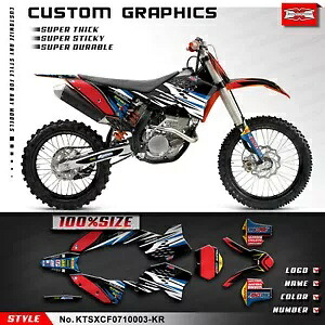 モトクロスフルカスタムステッカーデカールグラフィックキット SX XC 2007 2008 2009 2010用 Motocross Full Custom Sticker Decal Graphics Kit for SX XC 2007 2008 2009 2010 【並行輸入品】