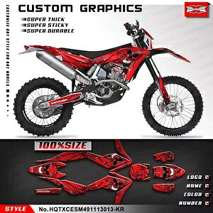 オートバイグラフィックステッカー TE TC TXC SMR 449 511 2011 2012 2013 装飾 Motorcycle Graphics Stickers for TE TC TXC SMR 449 511 2011 2012 2013 Decorative 【並行輸入品】｜カスタムパーツ WORLD倉庫