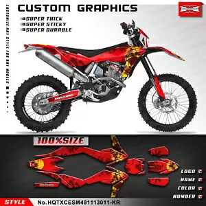 オートバイグラフィック粘着ステッカー TE TC TXC SMR 449 511 2011 2012 2013 Motorcycle Graphics Adhesive stickers for TE TC TXC SMR 449 511 2011 2012 2013 【並行輸入品】｜カスタムパーツ WORLD倉庫