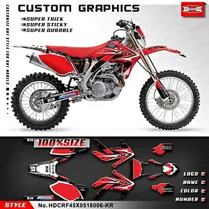 オートバイグラフィックスデカールステッカー CRF450X CRF 450 X 2005-2018 再構築用 Motorcycle Graphics Decals Stickers for CRF450X CRF 450 X 2005-2018 Rebuilding 【並行輸入品】