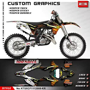 モトクロス フルカスタム ビニール ステッカー グラフィック キット SX SXF XC XCF 2011 2012 MX用 Motocross Full Custom Vinyl Sticker Graphics Kit for SX SXF XC XCF 2011 2012 MX 【並行輸入品】｜カスタムパーツ WORLD倉庫