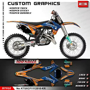 ダートバイクフルカスタムビニールステッカーグラフィックキット SX SXF XC XCF 2011 2012 Dirt Bike Full Custom Vinyl Sticker Graphics Kit for SX SXF XC XCF 2011 2012 【並行輸入品】｜カスタムパーツ WORLD倉庫