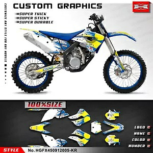 オートバイグラフィックビニールデカール Husaberg FX450 2009-2012 オートバイボディ用 Motorcycle Graphics Vinyl Decal for Husaberg FX450 2009-2012 Motorcycle Body 【並行輸入品】｜カスタムパーツ WORLD倉庫