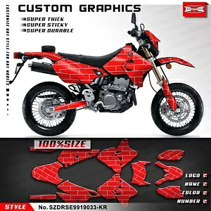 スズキ DRZ400 SM DRZ400SM DRZ400E 用レーシング グラフィック ラップ デザイン キット Racing Graphics Wrap Design Kit for Suzuki DRZ400 SM DRZ400SM DRZ400E 【並行輸入品】