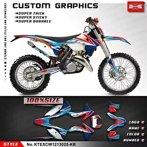 MX ステッカーグラフィックキット EXC XCW SX XC 125 250 300 350 450 500 2011 2012 2013用 MX Sticker Graphics Kit for EXC XCW SX XC 125 250 300 350 450 500 2011 2012 2013 【並行輸入品】|カスタムパーツ WORLD倉庫