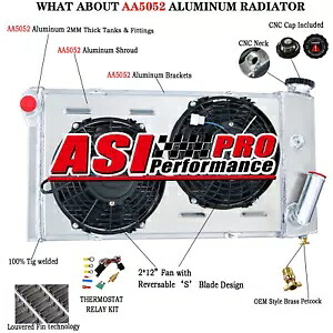 3 列ラジエターシュラウドファンリレー 1971-1977 75 シボレー ベガ ポンティアック アスト L4 用 3-Row Radiator Shroud Fan Relay for 1971-1977 75 Chevrolet Vega Pontiac Astre L4 【並行輸入品】