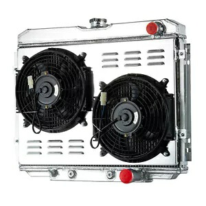 3 列アルミラジエーターシュラウドファン 1967-1970 フォードマスタングマーキュリークーガー V8 3 Row Aluminum Radiator Shroud Fan For 1967-1970 Ford Mustang Mercury Cougar V8 【並行輸入品】｜カスタムパーツ WORLD倉庫