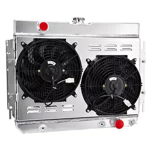3 列ラジエーター + シュラウドファンフィット 63-1968 65 シボレー ベル エア/インパラ エル カミノ シェベル 3 Row Radiator+Shroud Fan Fit 63-1968 65 Chevy Bel Air/Impala El Camino Chevelle 【並行輸入品】｜カスタムパーツ WORLD倉庫