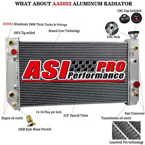 3 列アルミラジエーター 1988-1994 シボレー S10 ブレザー GMC ジミー S15 4.3L/V6 用 3-Row Aluminum Radiator For 1988-1994 Chevrolet S10 Blazer GMC Jimmy S15 4.3L/V6 【並行輸入品】｜カスタムパーツ WORLD倉庫 56,760円