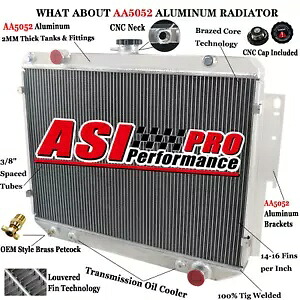 3 列アルミラジエーター 79-03 ダッジ B150 B250、B350 RAM 1500/2500 3500 バン V8 用 3Rows Aluminum Radiator for 79-03 Dodge B150 B250,B350 RAM 1500/2500 3500 Van V8 【並行輸入品】