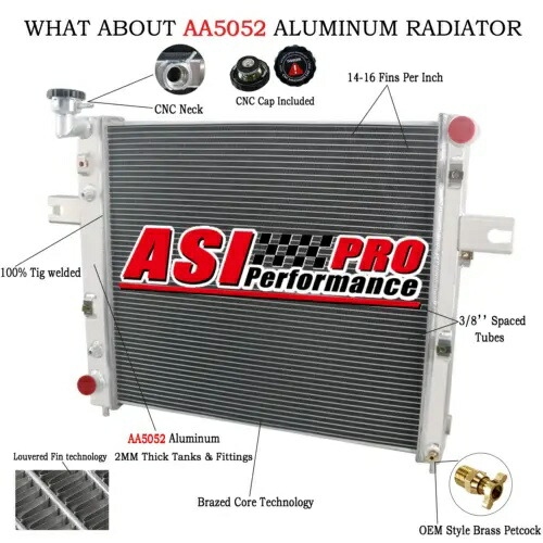 3 列アルミラジエーター 1999-2004 2000 2001 03 ジープ グランドチェロキー 4.0L L6 に適合 3 Rows Aluminum Radiator fit 1999-2004 2000 2001 03 Jeep Grand Cherokee 4.0L L6 【並行輸入品】 56,265円