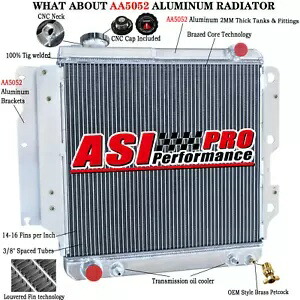 4 列アルミラジエーター 87-2006、04 ジープラングラー YJ TJ 2.4/2.5/4.0 4.2L L4 L6 4ROW ALUMINUM RADIATOR For 87-2006,04 JEEP WRANGLER YJ TJ 2.4/2.5/4.0 4.2L L4 L6 【並行輸入品】