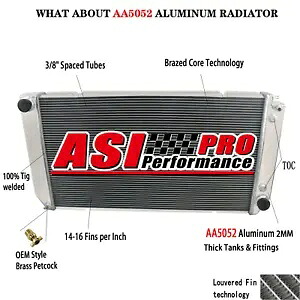 3 列ラジエーターシボレー C1500 C2500 C3500 K1500、K2500 6.5L ディーゼル V8 94-2000 3-Row Radiator For Chevy C1500 C2500 C3500 K1500,K2500 6.5L Diesel V8 94-2000 【並行輸入品】
