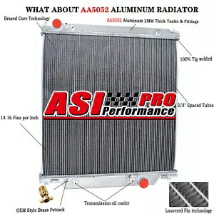 2 列アルミラジエーター 2003-2007 フォード F250/F350 F450 6.0L 用 2 Row Aluminum Radiator for 2003-2007 Ford F250/F350 F450 6.0L 【並行輸入品】